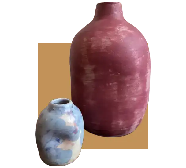 Pottery in Dr. Detrixhe's Greenpoint Brooklyn office